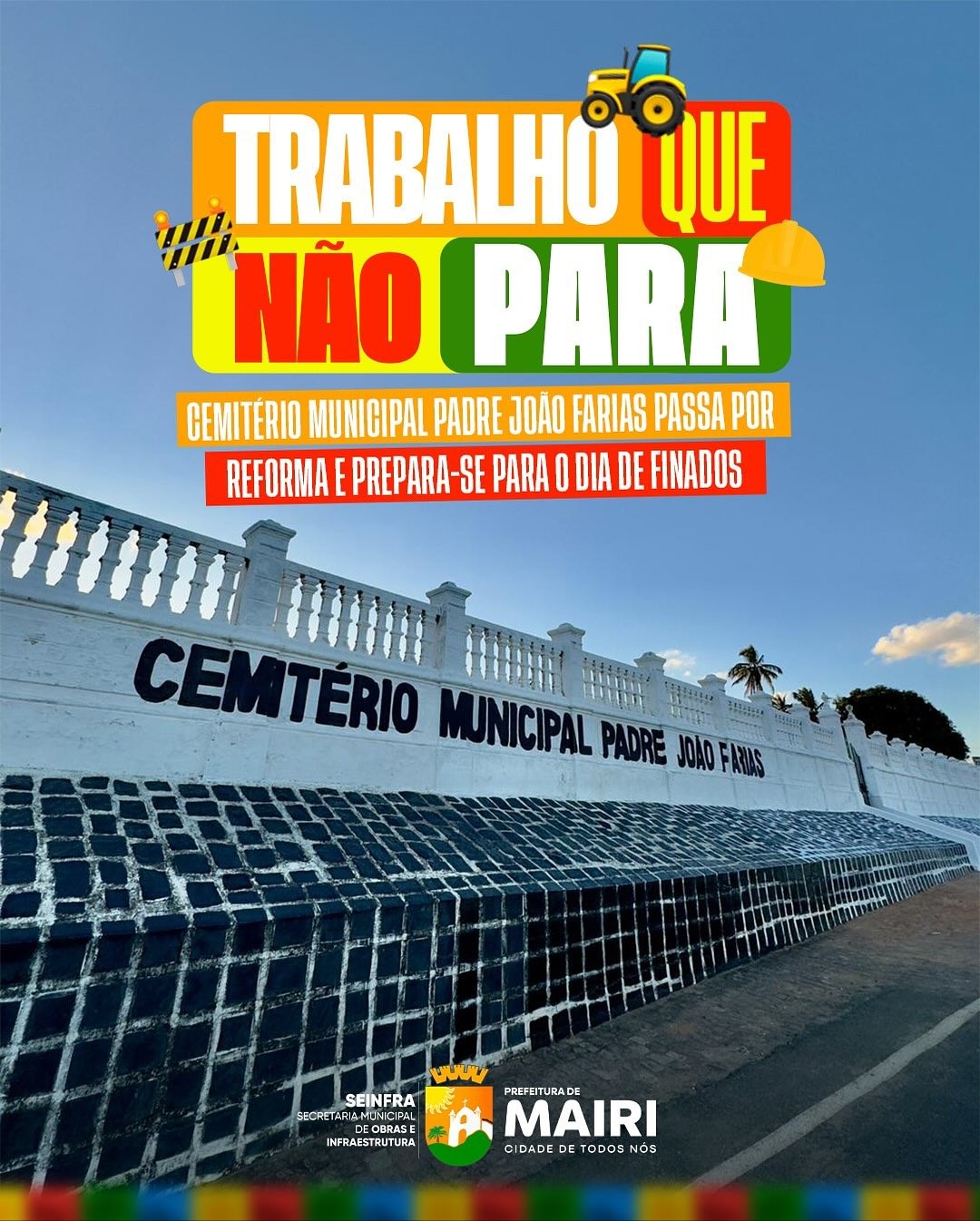 Cemitério Municipal Padre João Farias passa por revitalização