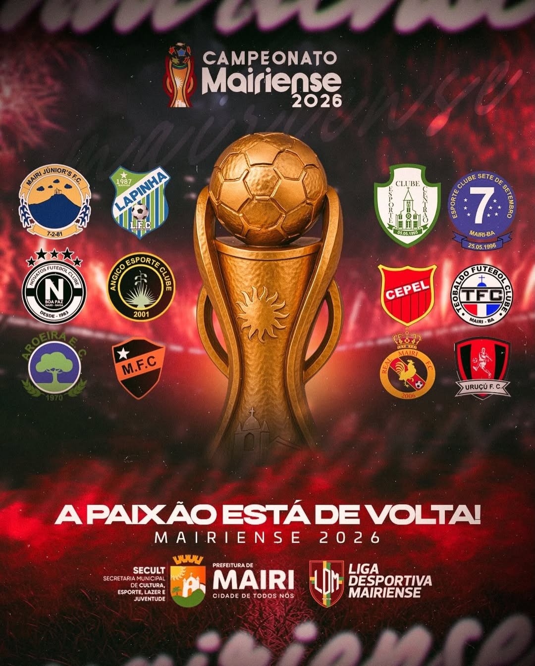 Campeonato Mairiense 2026: a emoção do nosso futebol está de volta