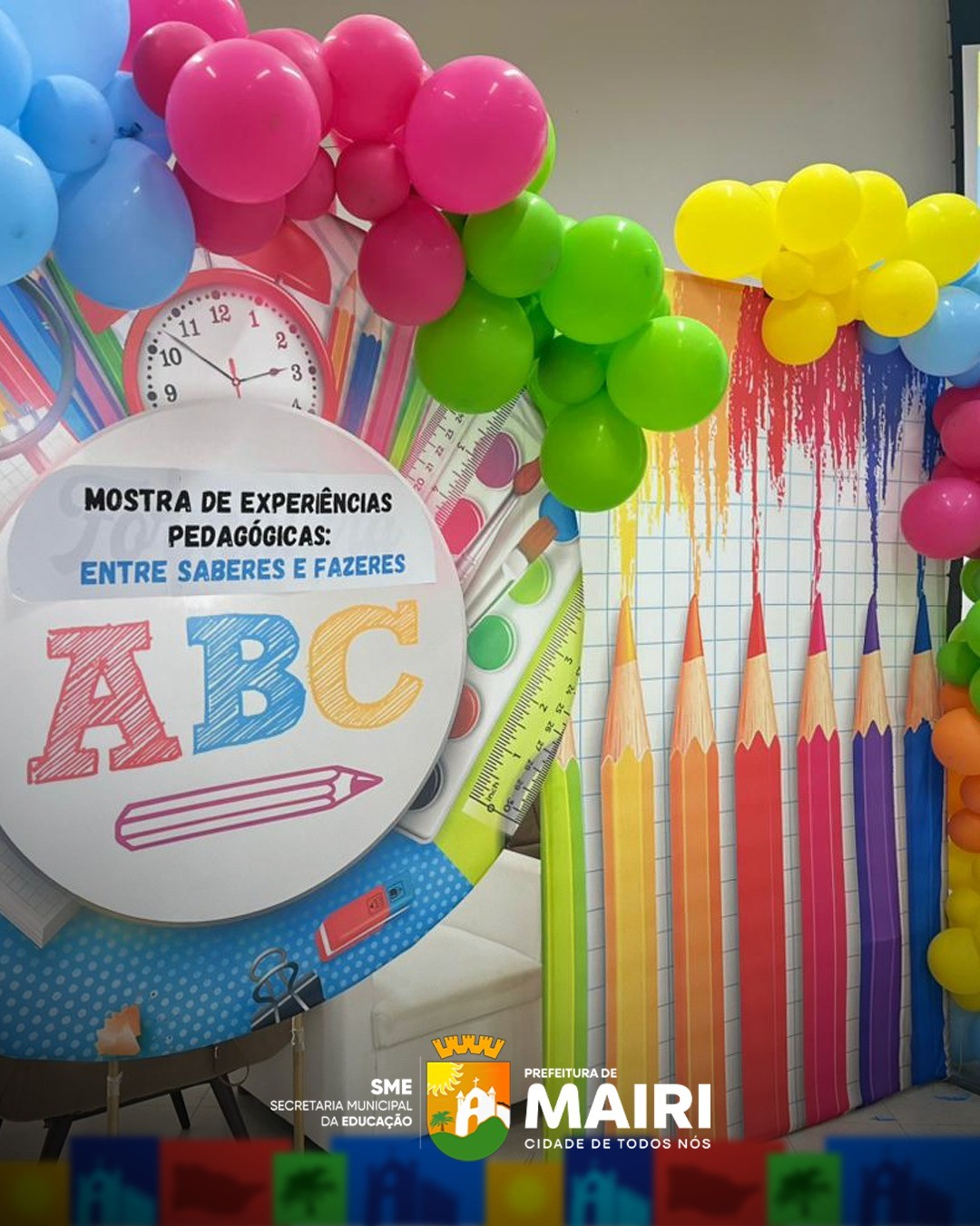 Mairi realiza Mostra Pedagógica “Entre Saberes e Fazeres”, destacando criatividade, inovação e diversidade nas práticas educativas